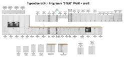 Küchen-Preisbombe Herd Unterschrank 60 cm Stilo Weiss Küchenzeile Küchenblock Küche Landhaus Best