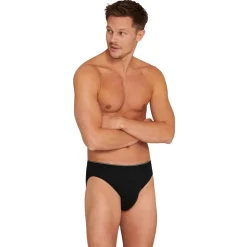 Schiesser Herren Slip Schwarz Best