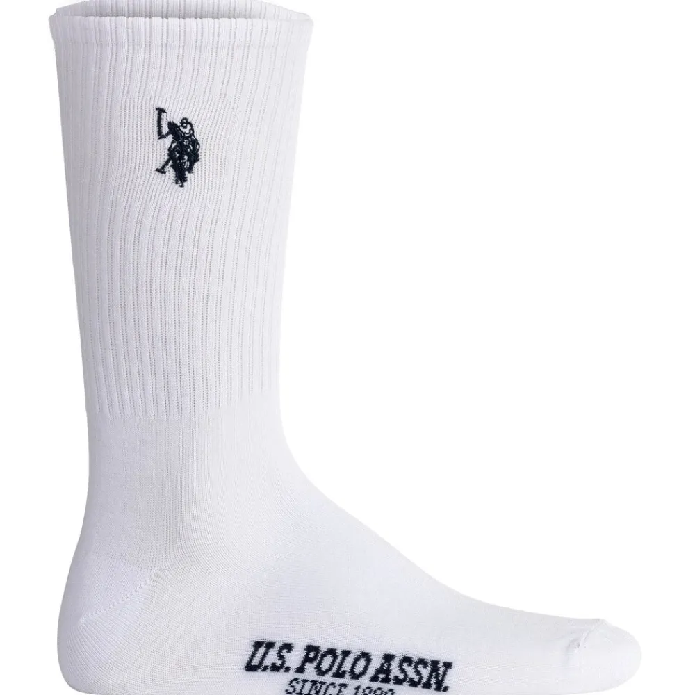 U.S. Polo Assn. Herren Socken Weiß Best