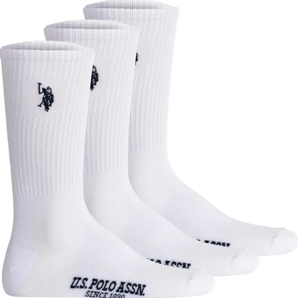 U.S. Polo Assn. Herren Socken Weiß Best