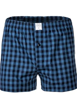 MG-1 Herren Web-Boxershorts ehrfarbig Blau/Rot Best
