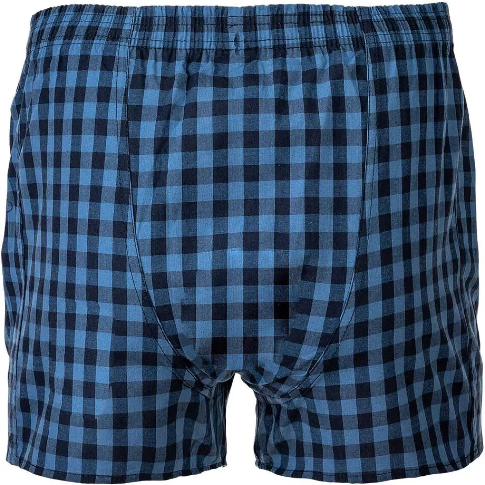 MG-1 Herren Web-Boxershorts ehrfarbig Blau/Rot Best