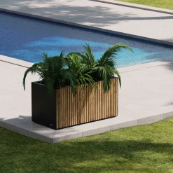 Herstera Garden Pfanzkübe Deco Panter Schwarz/Natur|50x100x50c ^ sonstige