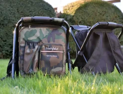 Highfeld ® Sitzrucksack Ansitzrucksack mit Hocker camouflage Campinghocker Angelhocker Falthocker Hot