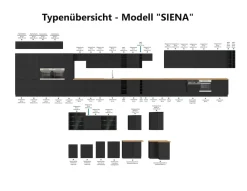 Hängeschrank Regal 15 cm Schwarz matt Küchenzeile Küche SIENA / MONZA / ARONA ^ Küchen-Preisbombe Clearance