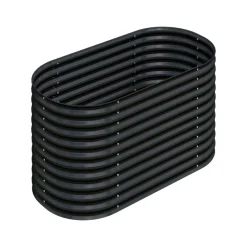 Prestige Home Hochbeet Stahl Oval - S - 160(L) x 80(W) x 80 (H) - Anthrazit