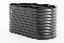 Prestige Home Hochbeet Stahl Oval - S - 160(L) x 80(W) x 80 (H) - Anthrazit