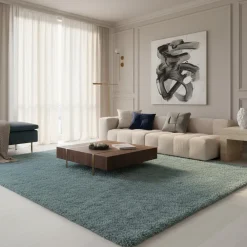 Hochflorteppich SALZACH, einfarbig, aus Polypropylen, , 80 x 150 cm ^ KADIMA DESIGN Online