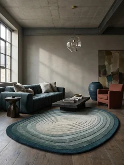 Hochflorteppich Wolle Blau 160 x 230 cm - PARRET | ^ KADIMA DESIGN New
