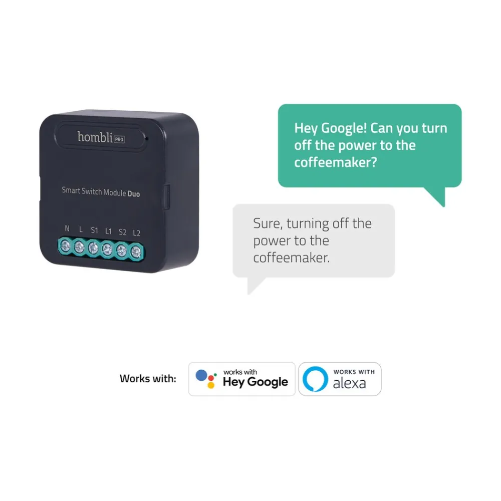 Hombli Smart Switch Module Duo - smartes Schaltmodul Duo ^ Avanca International BV Outlet