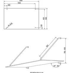 Glasvordach RENMA - 150 x 90 cm ^ Home Deluxe Online
