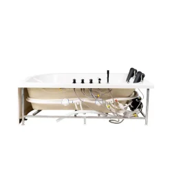 Indoor Whirlpool für 2 Personen BLUE OCEAN XL - 180 x 120 cm Rechts ^ Home Deluxe Outlet