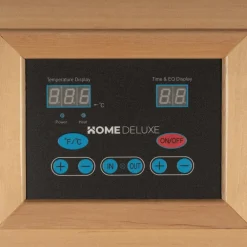 Infrarotkabine mit Vollspektrumstrahler REDSUN M - 120 x 105 cm für 2 Personen ^ Home Deluxe Best