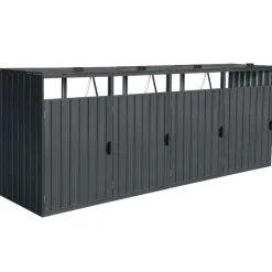 Home Deluxe Mülltonnenbox zweitürig CUBO - 2x 240L Hot