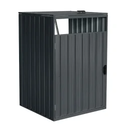 Home Deluxe Mülltonnenbox zweitürig CUBO - 2x 240L Hot