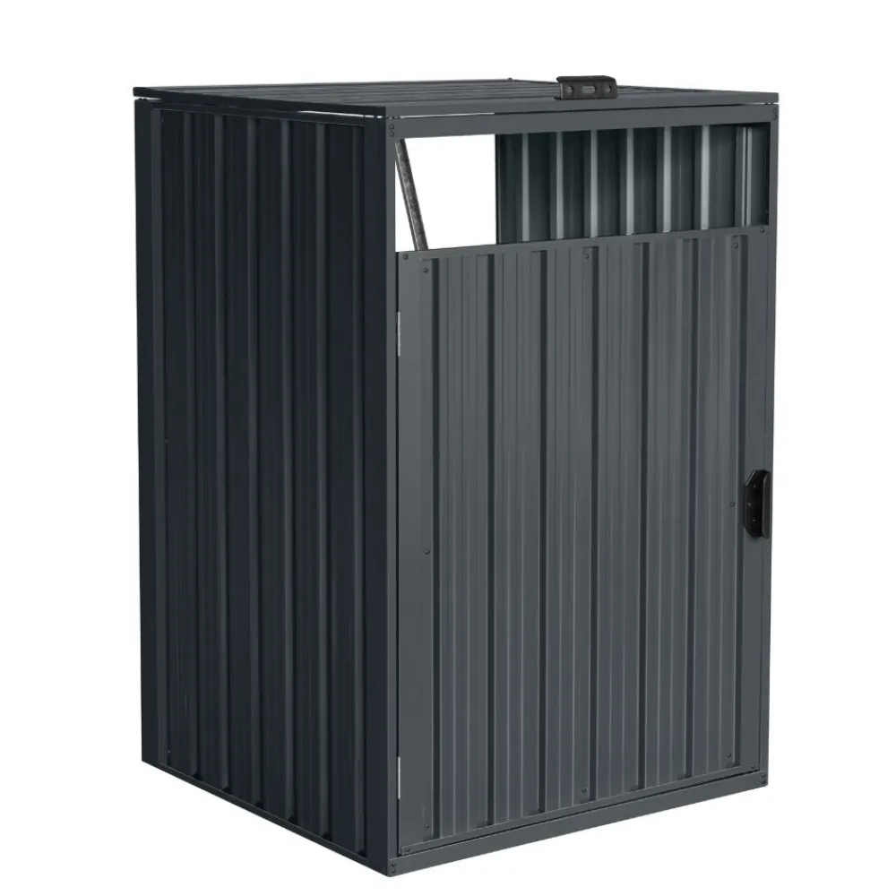 Home Deluxe Mülltonnenbox zweitürig CUBO - 2x 240L Hot