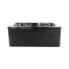 Outdoor Whirlpool BLACK MARBLE PURE - 210 x 160 cm für 3 Personen ^ Home Deluxe