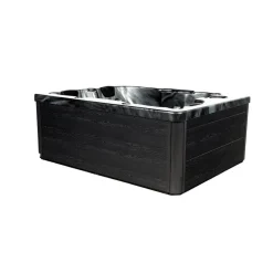 Outdoor Whirlpool BLACK MARBLE PURE - 210 x 160 cm für 3 Personen ^ Home Deluxe