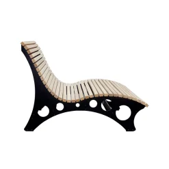 Home Deluxe Wellenholzliege / Waldsofa TAIGA - 150 cm Best
