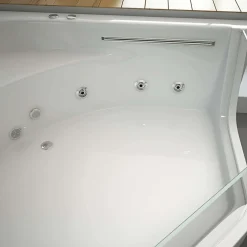 Home Deluxe Whirlpool Badewanne mit Lichttherapie PACIFICO - 150 x 150 cm