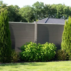 Home Deluxe WPC Sichtschutzzaun CALLADO - 2 x Element + 3 x Pfosten Clearance