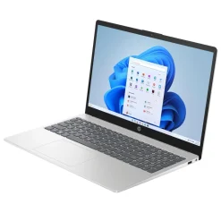 hp 15-fd0519ng, Natursilber, 15,6 Zoll, Full HD, Intel N150, 4 GB, 128 GB, Intel Grafikkarte Notebook (D46JREA) New