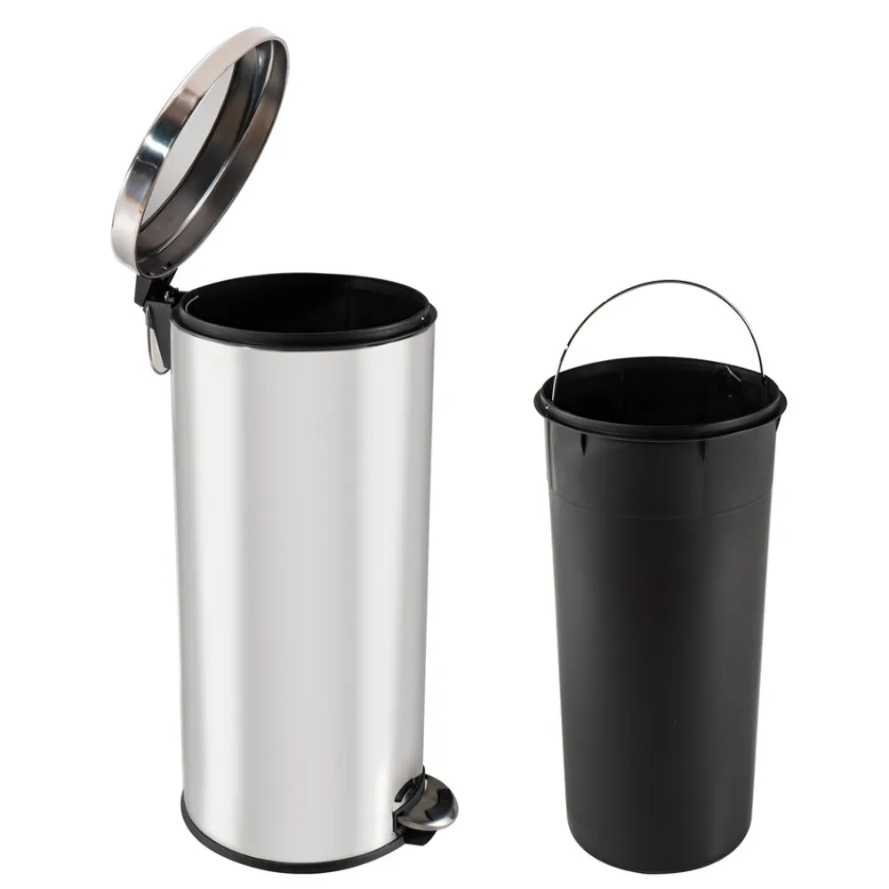Abfalleimer 30 Liter Edelstahl Jannik ^ HTI-Living