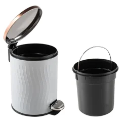 Abfalleimer 5 Liter Grau/Kupfer Jannik ^ HTI-Living Best