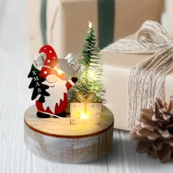 Beleuchtete Weihnachtsdeko Weihnachtswichtel mit Geschenk ^ HTI-Living Online