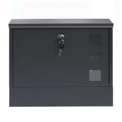 HTI-Living Briefkasten Amin Schwarz modern mit Zeitungsfach Online