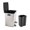 Duo Mülleimer 40 Liter Silber ^ HTI-Living New
