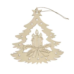 Fensterbild Holz Adventskerze ^ HTI-Living Outlet