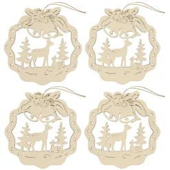 Fensterbild Rehe im Wald ^ HTI-Living