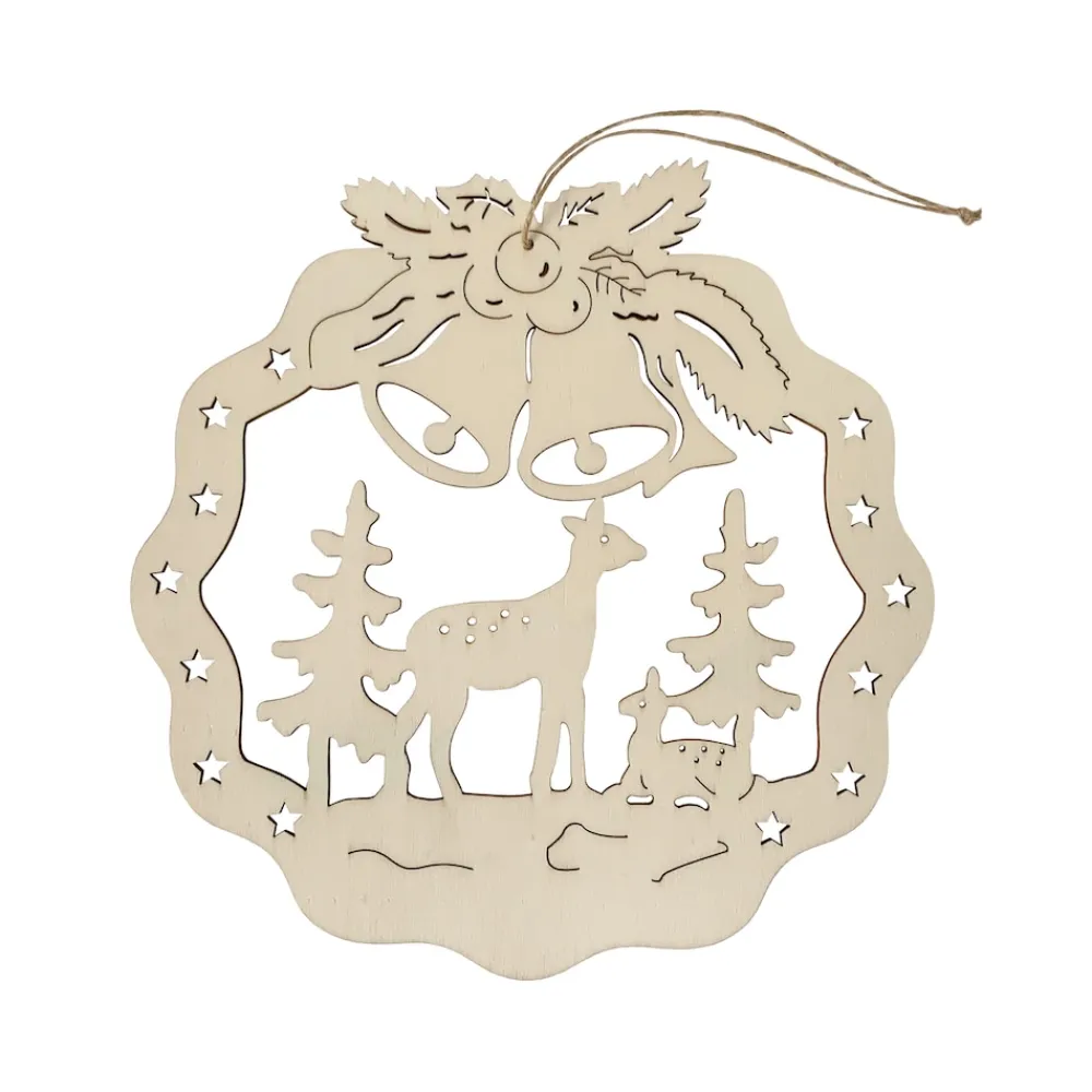 Fensterbild Rehe im Wald ^ HTI-Living