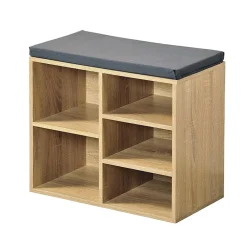 Garderobenbank mit 5 Fächern inkl. Sitzkissen Sonoma ^ HTI-Living Sale