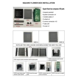HTI-Living Gewächshaus 30x30x106 cm mit Rollen Hot
