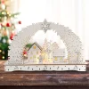 Leuchtbogen in modernem Weiß Weihnachtsdorf ^ HTI-Living Online
