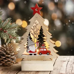 HTI-Living Leuchtspitze Weihnachtsmann kommt mit dem Auto Discount