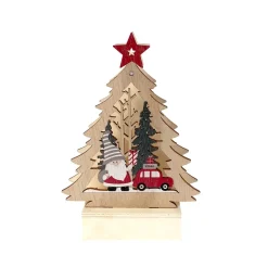 HTI-Living Leuchtspitze Weihnachtsmann kommt mit dem Auto Discount