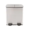 HTI-Living Mülleimer mit 2 Kammern Jannik 40 Liter Silber Outlet