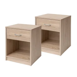 HTI-Living Nachtschrank 2er Set Nina Sonoma Sale