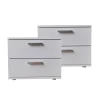 Nachtschrank 2er Set Weiß Nina ^ HTI-Living Online