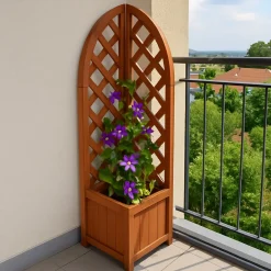 HTI-Living Pflanzkübel mit Rankgitter Heidi Braun Best