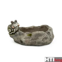 Pflanzschale mit Schnecke Gartenfigur ^ HTI-Living Sale