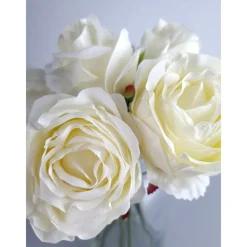Rosen in Vase Kunstblume Flora ^ HTI-Living Discount