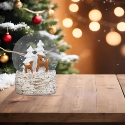 HTI-Living Schneekugel Rehfamilie Outlet
