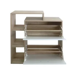 Schuhschrank Lisa Sonoma-Weiß ^ HTI-Living