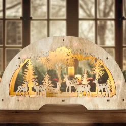 Schwibbogen Rehfamilie Natur ^ HTI-Living Clearance