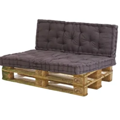 HTI-Living Sitzkissen Set Braun Palettenkissen Outlet
