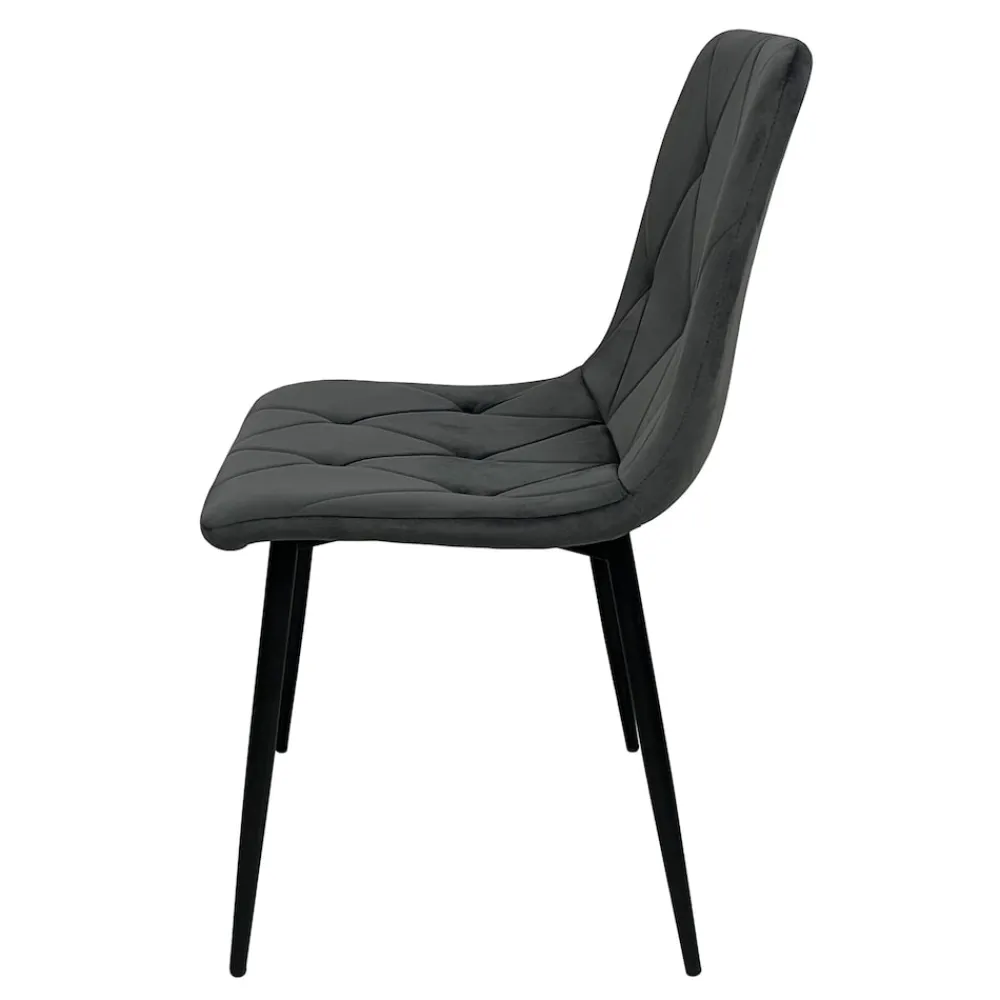 Stuhl Mesa Eco Velvet Grau ^ HTI-Living New